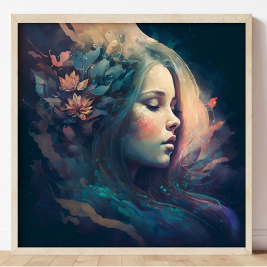 Poster Un Rêveur Belle peinture d'Art Dreamy