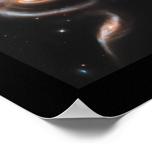 Poster Un Rose En Galaxies - Télescope Spatial Hubble (Coin)