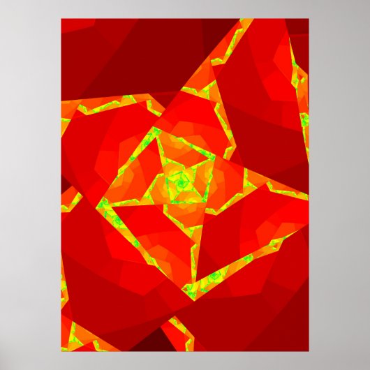 Poster Un Rose ouvert (Devant)