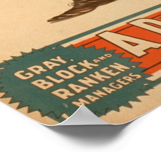 Poster Un salon Match "Old Hoss" Scottish Bagpiper (Coin)