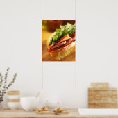 Poster Un sandwich italien avec (Cuisine)
