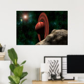 Poster Un Saturne comme une planète (Bureau à domicile)