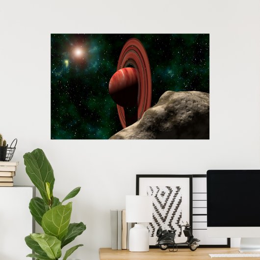 Poster Un Saturne comme une planète (Bureau à domicile)