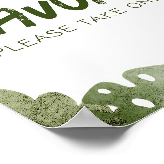 Poster Un Sauvage Est Sur Le Chemin Safari Baby Favor Sig (Coin)