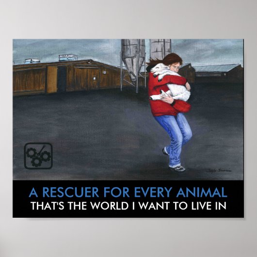 Poster Un Sauveteur Pour Chaque Animal (Devant)