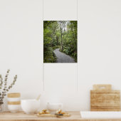 Poster Un sentier à travers une forêt tropicale au pied d (Cuisine)