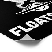 Poster Un skateboard électrique rétro One Wheel Float Bra (Coin)