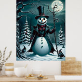 Poster Un Snowman Déplaisant (Cuisine)