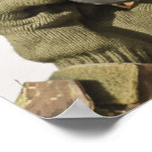 Poster Un soldat afghan scanne l'horizon (Coin)