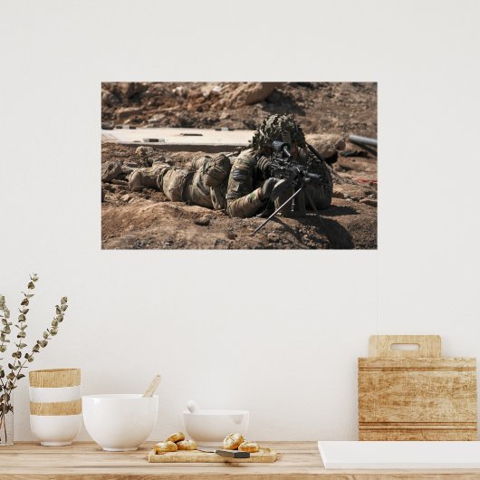 Poster Un Soldat Prend Position (Cuisine)