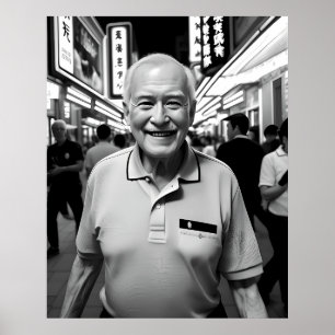 Poster Un sourire dans la nuit néon