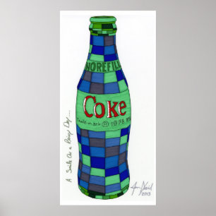 Poster Un sourire un jour pluvieux, copie d'art