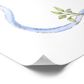 Poster Un soyeux Goose Blue bow Boy 1er anniversaire Bien (Coin)