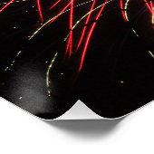 Poster Un spectacle de feux d'artifice la nuit (Coin)