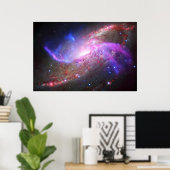Poster Un Spectacle De Lumière Galactique En Galaxie Spir (Bureau à domicile)