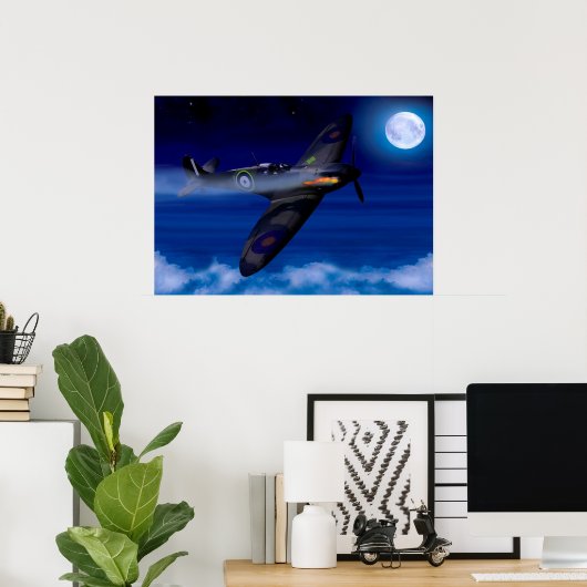 Poster Un Spitfire revient à la maison (Bureau à domicile)