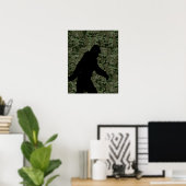 Poster Un squatchin pour le camouflage numérique d'Olive (Bureau à domicile)