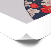 Poster Un Squelette En Kimono Avec Une Épée Samurai (Coin)