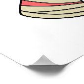 Poster Un Stegosaurus Caricature Habillé Comme Une Maman. (Coin)