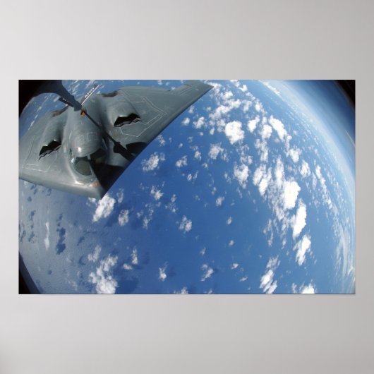 Poster Un Stratotanker KC-135 réfute un esprit B-2 (Devant)