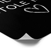 Poster Un Super Pilote Chaud A Volé Mon Coeur Funny Aviat (Coin)