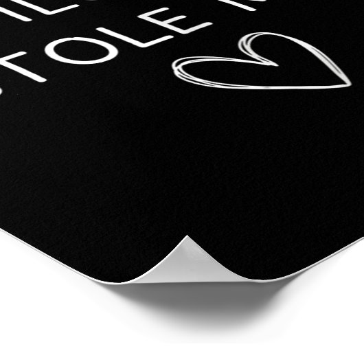 Poster Un Super Pilote Chaud A Volé Mon Coeur Funny Aviat (Coin)