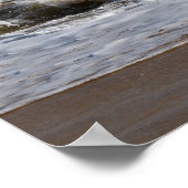 Poster Un Surfeur Hawaïen Dure Dans (Coin)