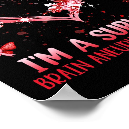 Poster Un survivant Cerveau Aneurysme Sensibilisation Coe (Coin)