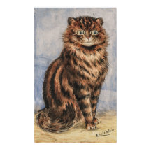 Un Tabby Alerte par Louis William Wain