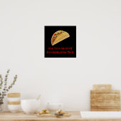 Poster Un Taco À Moins D'Une Plaque Combinée (Cuisine)