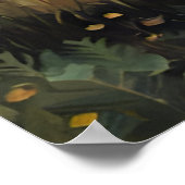 Poster Un taureau dans la nuit étoilée (Coin)