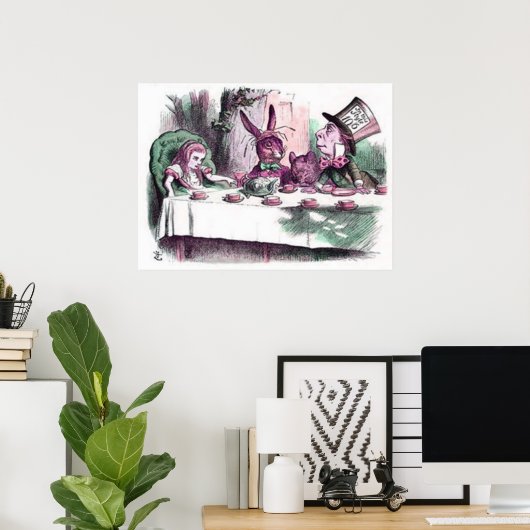 Poster Un Tea Party Pastels (Bureau à domicile)