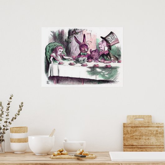 Poster Un Tea Party Pastels (Cuisine)