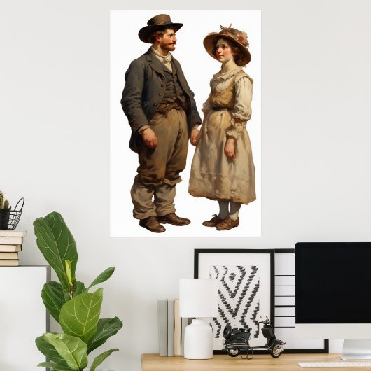 Poster Un temps plus simple (Bureau à domicile)