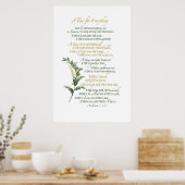 Poster Un temps pour tout - Ecclesiastes 3 : 1-8 (Cuisine)