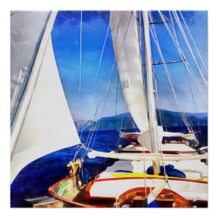 Poster Un Terrain A Été Créé Pour Que Les Bateaux Visiten