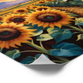 Poster Un Terrain De Tournesols (Coin)