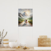 Poster Un test de foi, Art chrétien moderne, Jésus Chris (Cuisine)