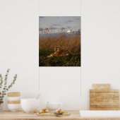 Poster Un Tigre Au Milieu Des Rousses Au Lune (Cuisine)