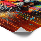 Poster Un tigre coloré (Coin)