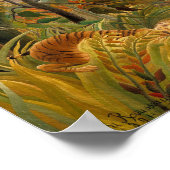 Poster Un tigre dans une tempête tropicale | Henri Rousse (Coin)