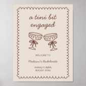 Poster Un Tini Bit Engagé Espresso Martini Bachelorette (Devant)