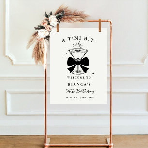 Poster Un tini Bit Martini plus ancien Signet de bienvenu