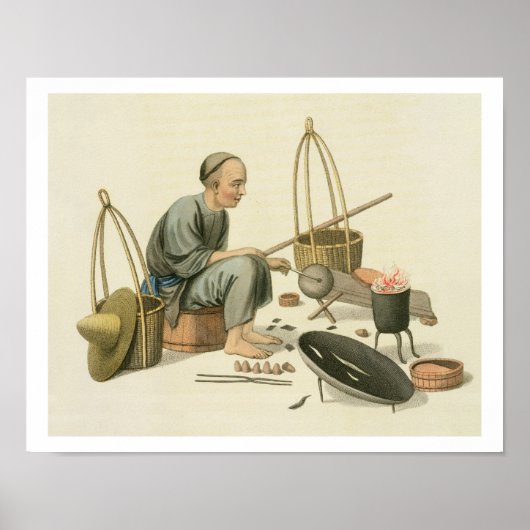 Poster Un Tinker, assiette 37 de 'Le Costume de Chine', f (Devant)