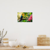 Poster Un toucan vibrant dans une jungle tropicale (Cuisine)