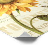 Poster Un tournesol jaune (Coin)