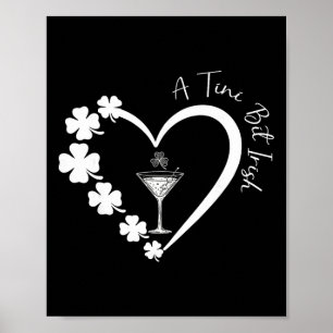 Poster Un tout petit peu irlandais Chanceuse Fille Irland