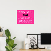 Poster Un train comme une bête ressemble à une beauté (Bureau à domicile)
