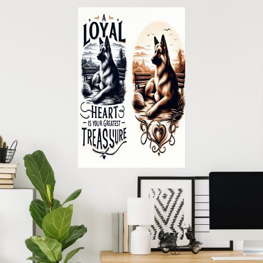 Poster Un trésor de coeur loyal (Bureau à domicile)