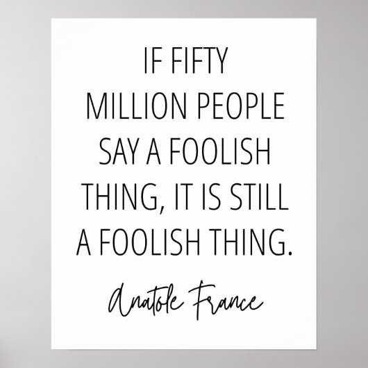 Poster Un truc insensé est un truc insensé Peu importe (Devant)